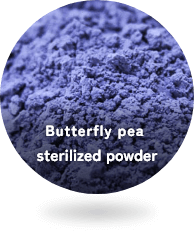 Butterfly pea sterilized powder
